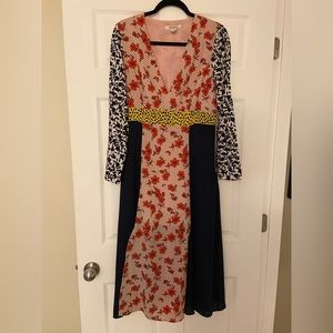 Glamorous multicolored maxi dress